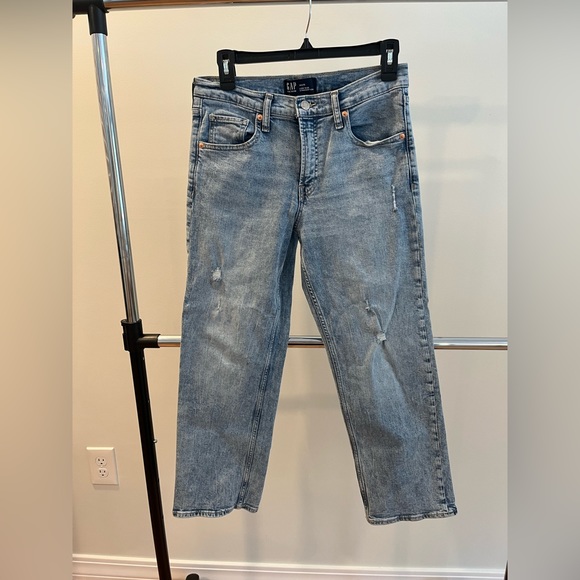 Gap size 4 R straight crop jeans - Picture 1 of 2